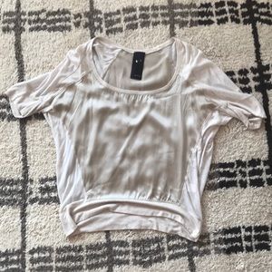 Heather Batwing Silk Gold Top